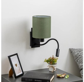 Lampă LED de perete Brilagi NUBILA 1xE27/25W/230V + LED/3W negru/verde