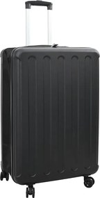 vidaXL Valiză cu blocare Negru 50 x 30 x 76 cm Plastic ABS