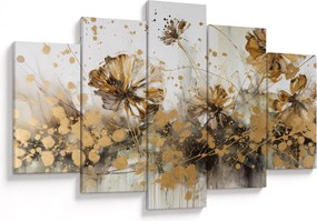 Tablou - pictură abstractă florală (150x105 cm)