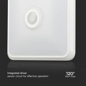 Plafonieră LED cu senzor LED/12W/230V 3000/4000/6000K alb