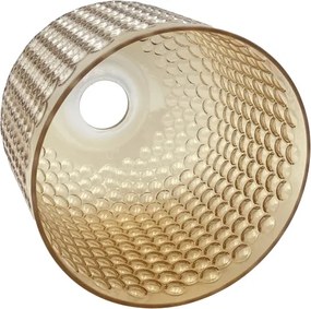 Lustră pe cablu ROCCO 1xE27/15W/230V auriu/bej fumuriu