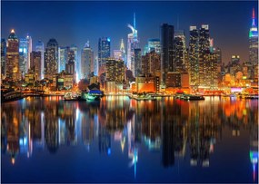 Tablou cu Manhattan noaptea (70x50 cm)
