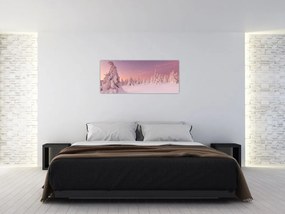 Tablou - Copaci sub așternut de zăpadă (120x50 cm)