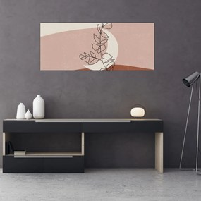 Tablou - Boho frunze N⁰2 (120x50 cm)