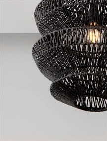 Lustra/Pendul design natural NUA negru