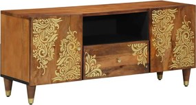 vidaXL Cabinet TV Maro miere 105 x 33 x 46 cm Lemn de mango solid