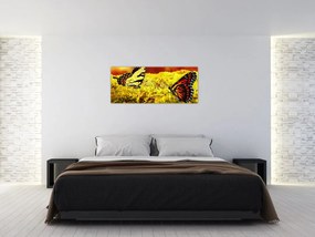 Tablou cu fluturi (120x50 cm)