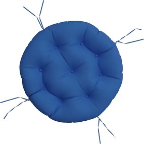vidaXL Pernă rotundă albastru regal, Ø 60 x11 cm, țesătură Oxford