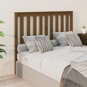 vidaXL Tăblie de pat, maro miere, 146x6x101 cm, lemn masiv de pin