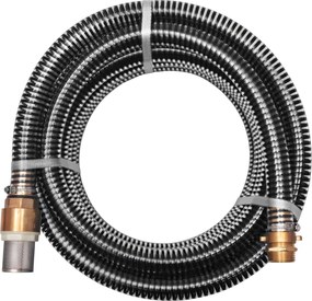 vidaXL Furtun de aspirație, conectori alamă, 15 m, 25 mm, negru