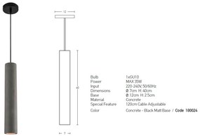 Pendul design industrial Sulivan 7cm