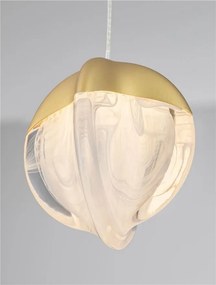 Lustra, Pendul modern LED ALICIA auriu