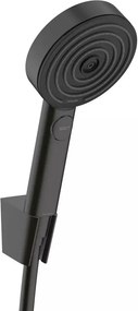 Para de dus cu porter negru mat Hansgrohe Pulsify Select S 105 cu 3 functii