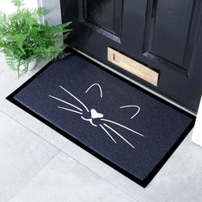 Covoraș de intrare 40x70 cm Cat Face – Artsy Doormats