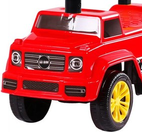 Masinuta cu Functie de Trotineta Fara Pedale Pentru Copii NOVOKIDS™ Speedy , Maxim 25 Kg, Cu Melodii si Sunete, Spatar de Protectie si Volan, ROSU