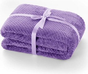 Pătură din microfibră DecoKing Henry, 70 x 150 cm, mov