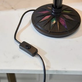 Endon 63939 - Lampă de masă Tiffany ASTORIA, 2 x E27, max. 60 W, 230 V, Ø 40 cm