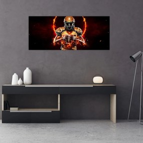 Tablou - Jucător de fotbal american (120x50 cm)
