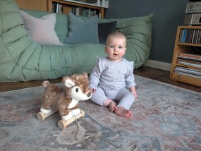 Little Bird Told Me - Willow Deer Pull Along Toy cu roti detasabile, pentru copii