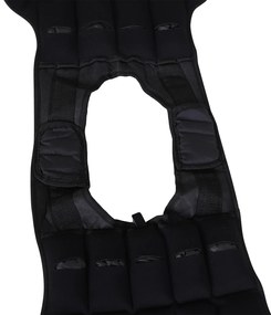 HOMCOM Vesta ponderata 20kg cu 38 Greutati, Captuseala si Inchideri cu Velcro
