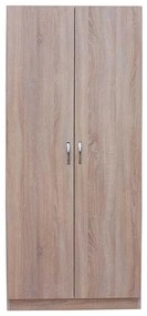 Dulap, 80x50x190 cm, 2 usi cu polite, culoare sonoma, pal 18 mm