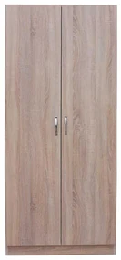 Dulap, 80x50x190 cm, 2 usi cu polite, culoare sonoma, pal 18 mm