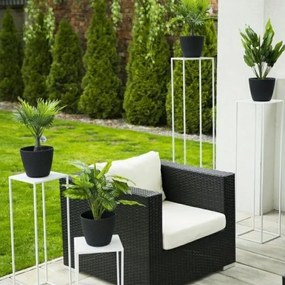 Suport pentru flori 100x24 cm, alb