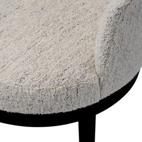 Scaun dining design LUX Sofia, Seashell off white