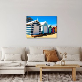 Tablou - Plaja Brighton, Melbourne, Australia (70x50 cm)