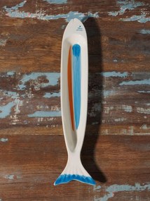 Set 2 tavi in forma de peste, din ceramica, Sardines