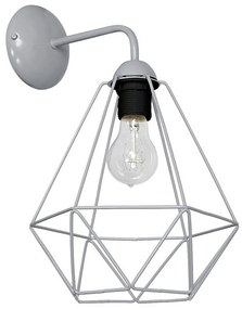 Aplica perete BASKET 1xE27/60W/230V gri