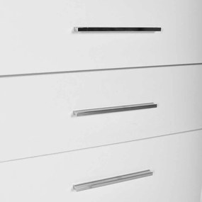 Dulap Baie cu cos de rufe Adore Diamond, usa reversibila, sertar, Alb Lucios, 52 x 38 x 187 cm