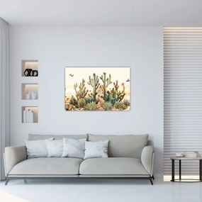 Tablou - Deșert, acvariu (90x60 cm)