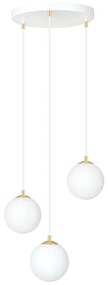 Lustra cu 3 pendule design minimalist, modern ROYAL 3 WHITE