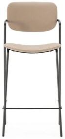Scaune de bar bej 2 buc. (înălțime șezut 68 cm) Maika – Marckeric