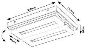 Plafoniera LED pentru baie IP44 Blas