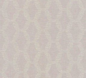 Tapet vlies roz/gri Linen Style 10,05 x 0,53 m