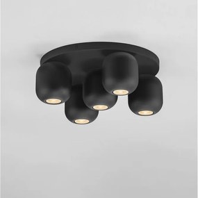 Plafoniera cu 5 spoturi metal negru MARLIN