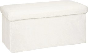 Banca Ezzio cu spatiu depozitare, stofa cu efect Boucle, 78 x 38 x 38 cm