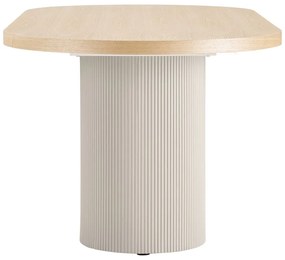 Masă de dining cu blat cu aspect de lemn de frasin 100x220 cm Solva – House Nordic