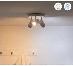 WiZ LED RGBW spot reglabil IMAGEO 3xGU10/4,9W/230V alb Wi-Fi