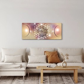 Tablou - Mandala cu elemente (120x50 cm)