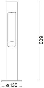 Lampă de exterior Ideal Lux ACQUA 1xG9/15W/230V 60 cm IP44 maro