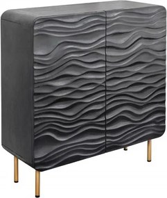 Dulap din lemn de mango Lagoon 120cm, negru