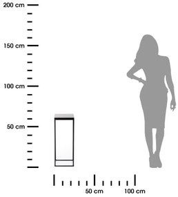 Suport pentru flori BASICLOFT 60x24 cm, negru