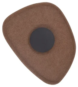Aplica LED design modern decorativ ACOUSTIC negru/maro