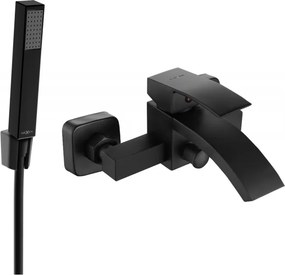 Mexen Libra R77 baterie pentru cadă cu set de duș, negru - 74513R77-70