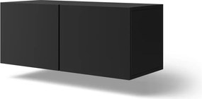 Comodă TV Lila montat pe perete TV – 100x40x41 cm – Negru