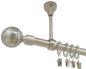 Galerie simpla prindere tavan james 19 mm inox (Alege marime: 140 cm)