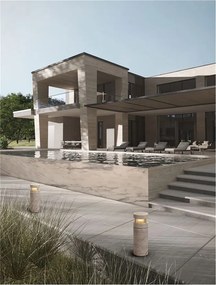 Stalp exterior din travertin LED IP65 Balma